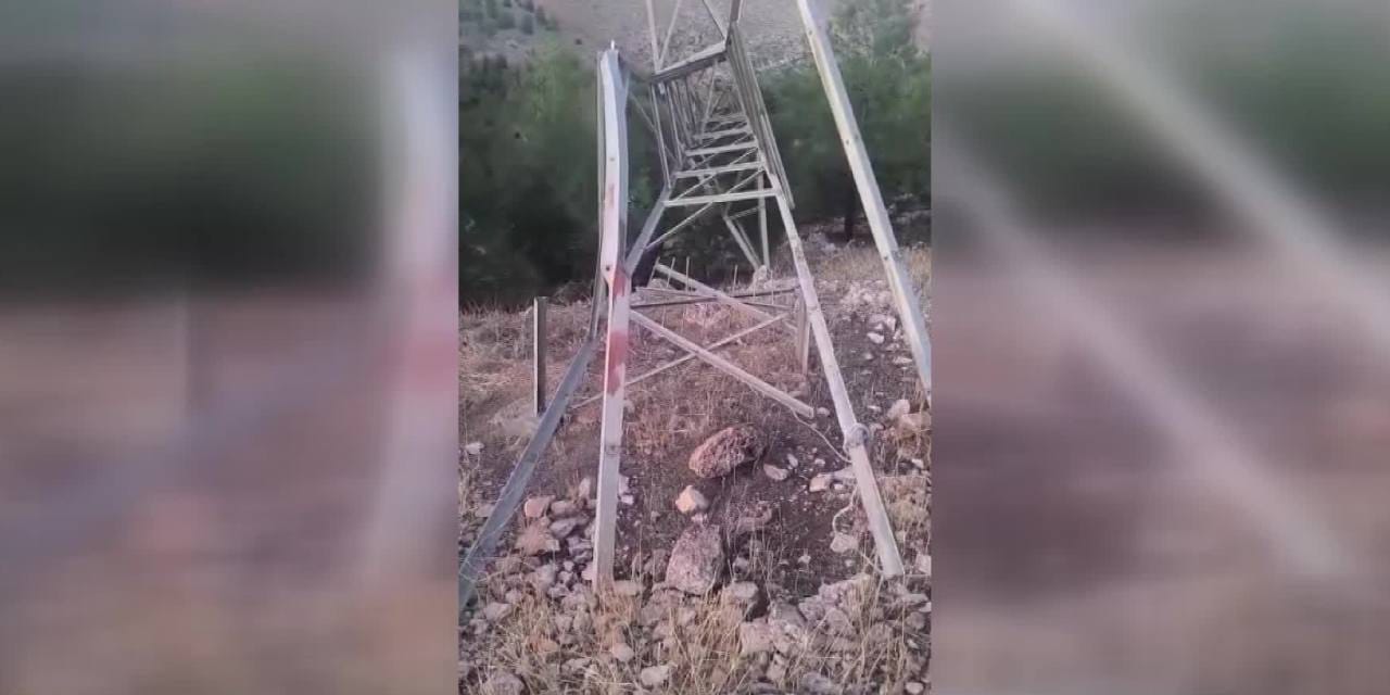 Direk hırsızları bölgeyi elektriksiz bıraktı